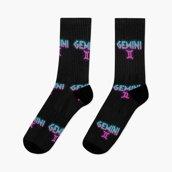 Item preview, Neon Gemini Glitch Sign designed and sold by ZodiacWonders.