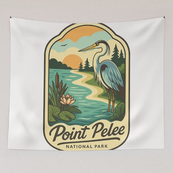 Item preview, Point Pelee Marshlands with Great Blue Heron in Ontario designed and sold by Places On Earth.