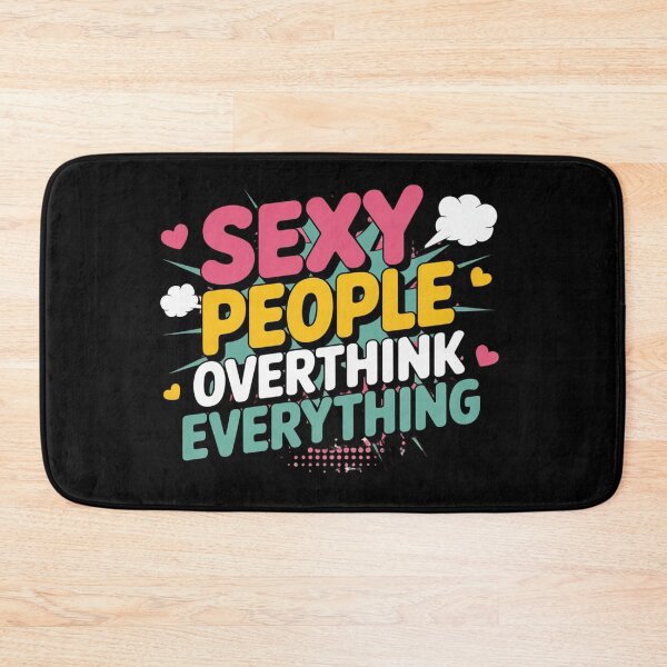 Item preview, Sexy People Overthink Everything Comic T-Shirt | Retro Pop Art Anxiety Humor | Funny Quote Gift designed and sold by Pixie Bloom.