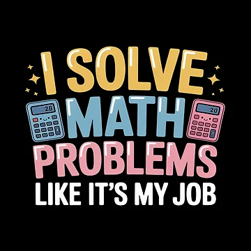 Artwork thumbnail, Math Teacher Solving Math Problems Elementary Math Teachers by LittleDame