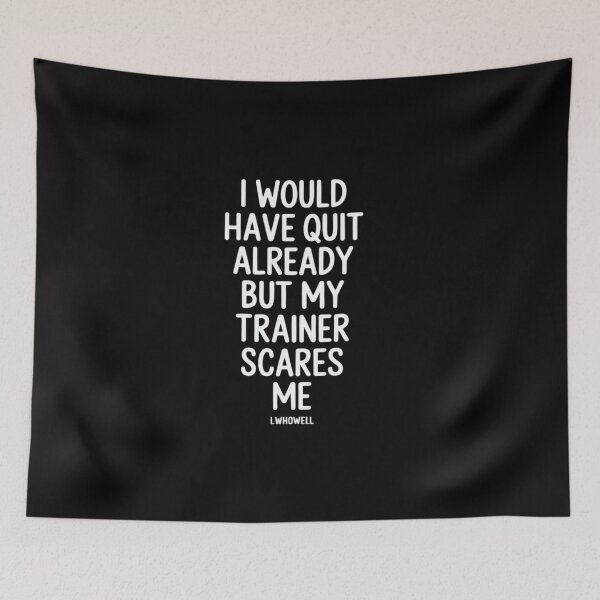 Item preview, Workout   My Trainer Scares Me Gym designed and sold by CareTopping.