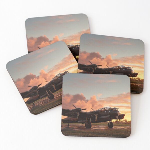 Item preview, RAF Bomber Command Base During First Light with Golden Light designed and sold by Skyframe Aviation.