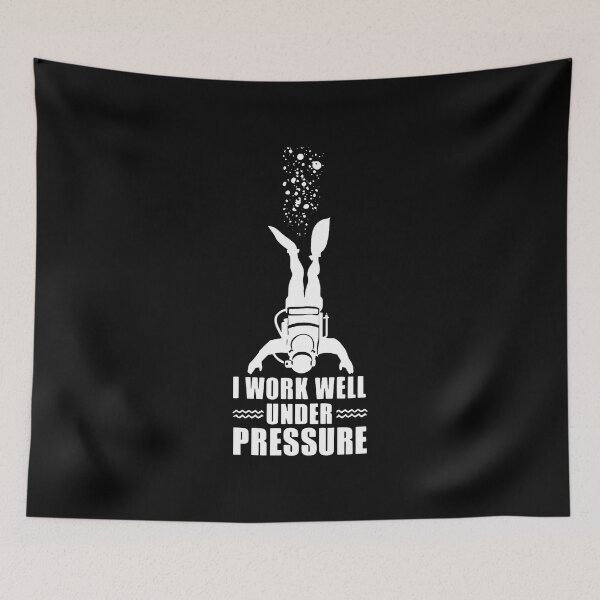 Item preview, I Work Well Under Pressure Scuba Diving Design designed and sold by DanielleTonia.