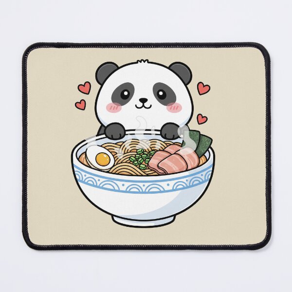 Item preview, Kawaii Panda in Ramen Bowl | Cute Noodle Foodie Design designed and sold by Abhinav Khare.