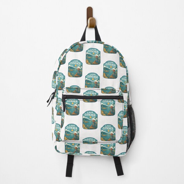 Item preview, Lake Titicaca Andes View with Totora Boat and Altiplano Village designed and sold by Places On Earth.