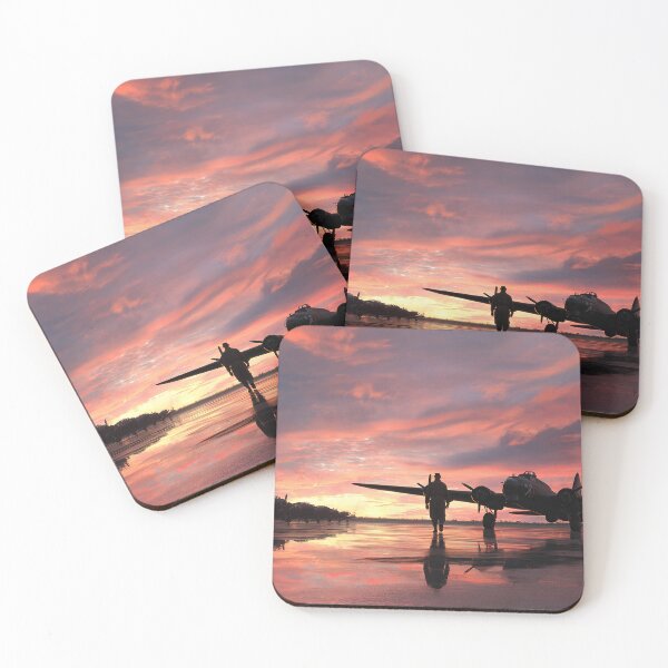 Item preview, Aeródromo al amanecer con cielos tranquilos designed and sold by Skyframe Aviation.