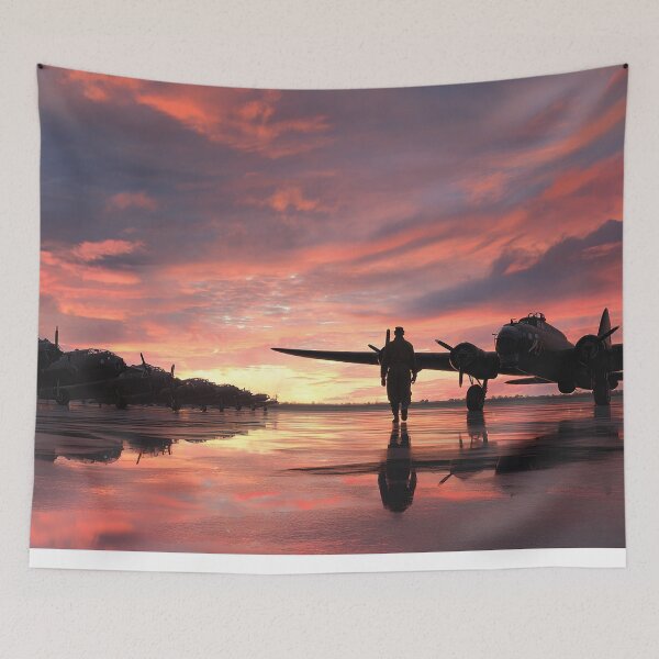 Item preview, Early Morning Airfield At Sunup with Calm Skies designed and sold by Skyframe Aviation.