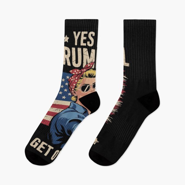 Item preview, Yes I'm A Trump Girl Get Over It US Flag  designed and sold by InspiredFoul.