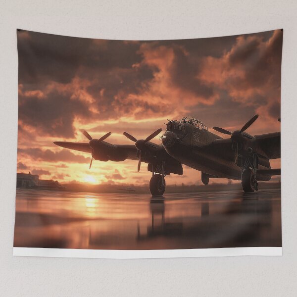 Item preview, Wartime Airfield At Dawn with Golden Light designed and sold by Skyframe Aviation.