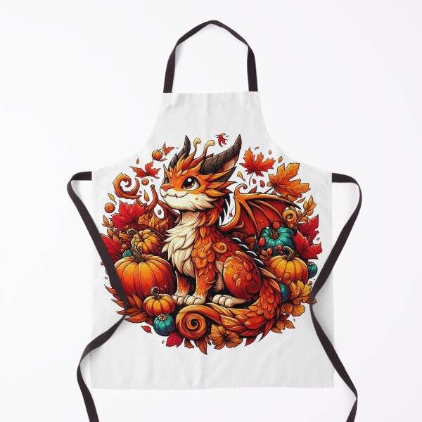 Item preview, Pumpkin Dragon Cat Autumn Forest Guardian designed and sold by BigBlueArt.