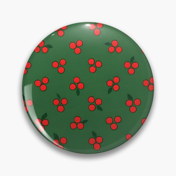 Item preview, Red Holly Berries on Green Christmas Background designed and sold by SassyArtistry.