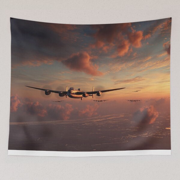 Item preview, RAF Bomber Command Base In Early Light with Calm Skies designed and sold by Skyframe Aviation.