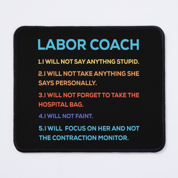Item preview, Labor Coach Expecting Dad Rules designed and sold by mybegoniatee.