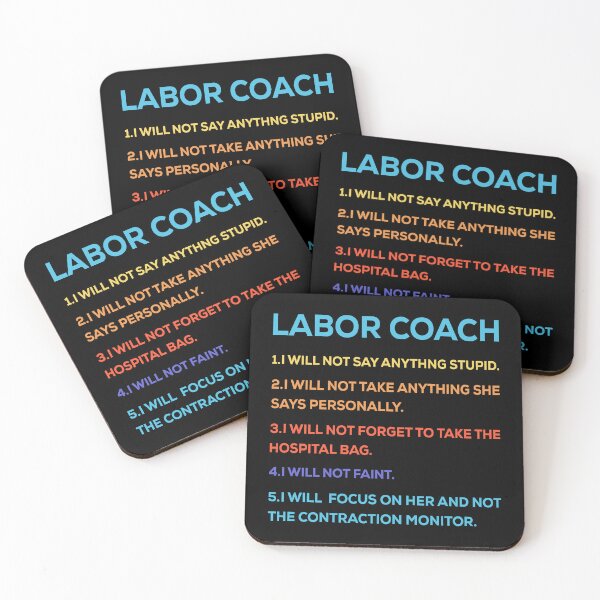 Item preview, Labor Coach Expecting Dad Rules designed and sold by mybegoniatee.
