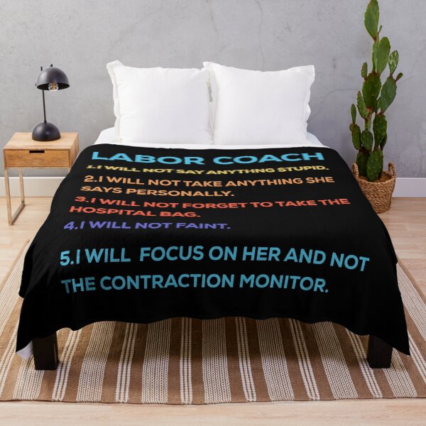 Item preview, Labor Coach Expecting Dad Rules designed and sold by mybegoniatee.