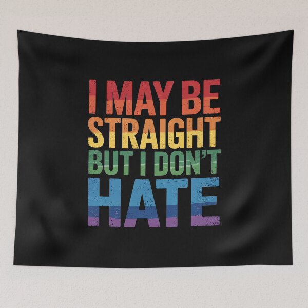 Item preview, I May Be Straight But I Don't Hate Shirt LGBT Ally March designed and sold by GaryPacheco6.