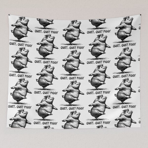 Item preview, Quiet Piggy Meme Anti Trump Satirical designed and sold by rodyoder.