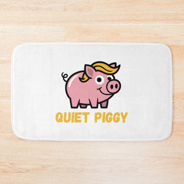 Item preview, Quiet Piggy Satirical Trump Pig President Trump Fun Funny Trump designed and sold by rodyoder.