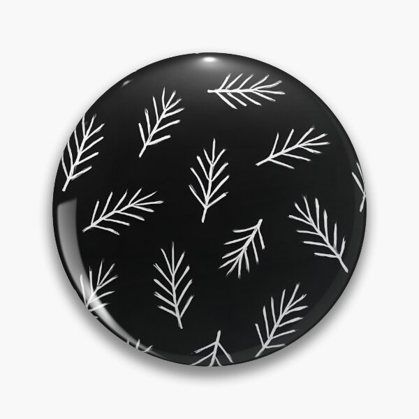 Item preview, White Christmas Pine Branches on Black designed and sold by SassyArtistry.