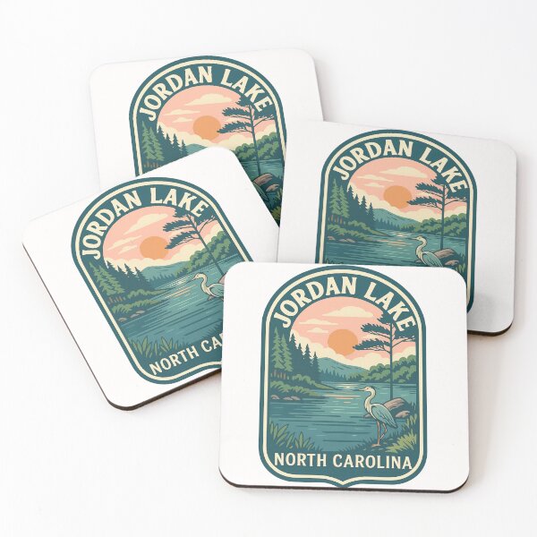 Item preview, Jordan Lake Sunset with Heron and Chatham County Pines designed and sold by Places On Earth.