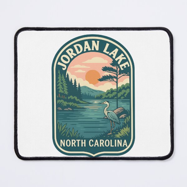 Item preview, Jordan Lake Sunset with Heron and Chatham County Pines designed and sold by Places On Earth.