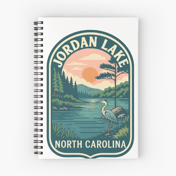 Item preview, Jordan Lake Sunset with Heron and Chatham County Pines designed and sold by Places On Earth.