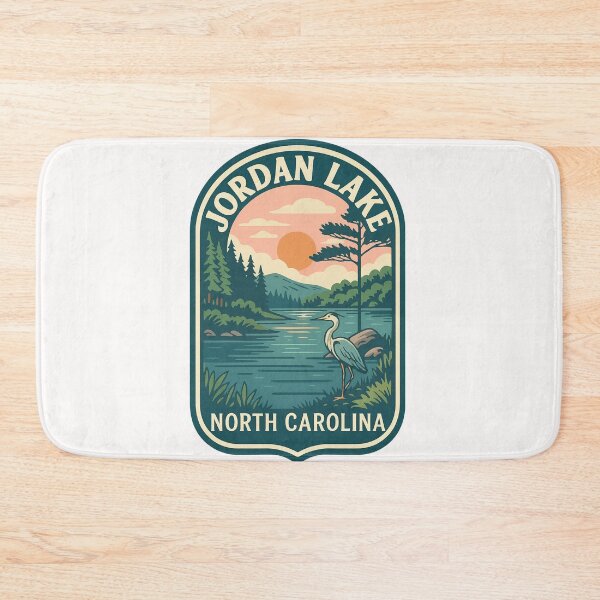Item preview, Jordan Lake Sunset with Heron and Chatham County Pines designed and sold by Places On Earth.
