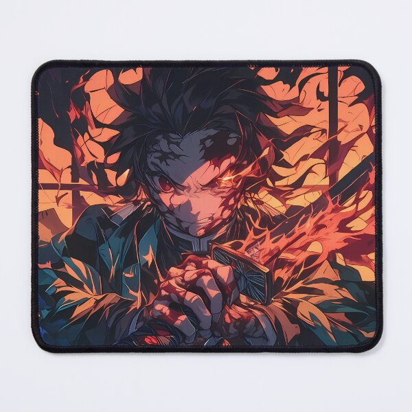 Item preview, Tanjiro Kamado Fierce Flame Burst Demon Slayer Anime designed and sold by HumbertoValveno.