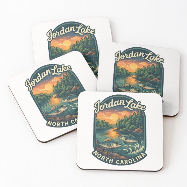 Item preview, Jordan Lake Evening Waters with Bass and Triangle Region Forests designed and sold by Places On Earth.