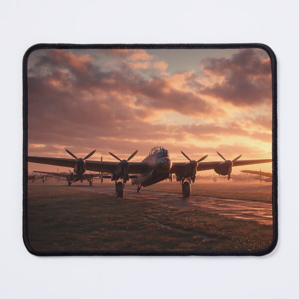 Item preview, RAF Bomber Command Base In Quiet Dawn with Golden Light designed and sold by Skyframe Aviation.