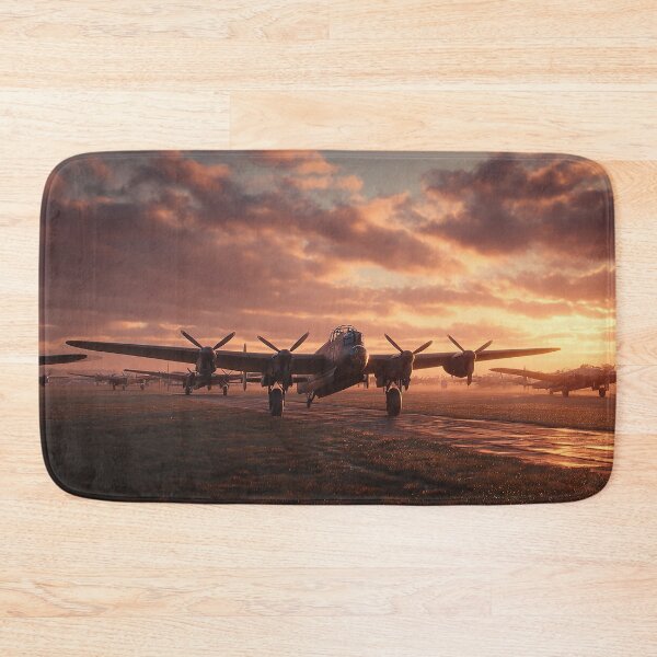 Item preview, RAF Bomber Command Base In Quiet Dawn with Golden Light designed and sold by Skyframe Aviation.