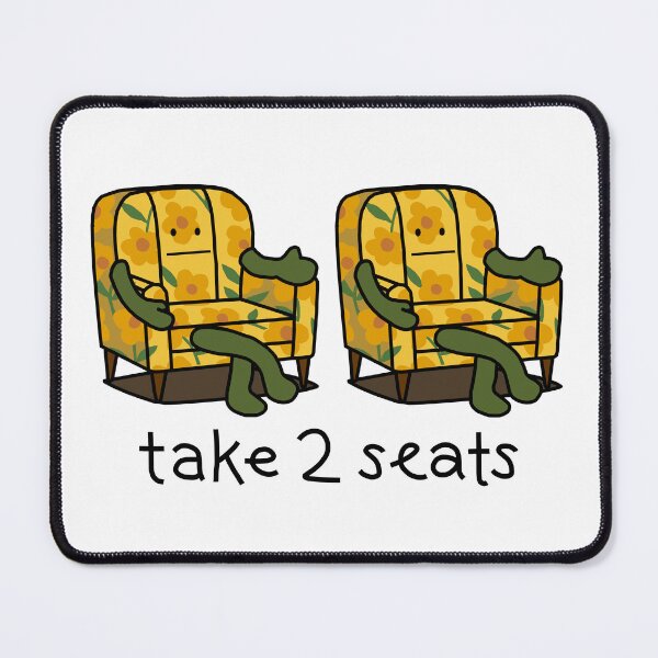 Item preview, Take Two Seats Sarcasm and Puns designed and sold by ellenhenry.