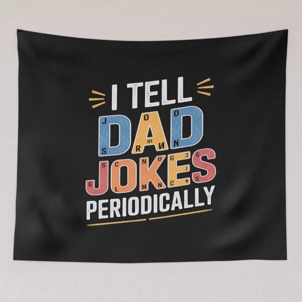 Item preview, I tell dad jokes periodically vintage chemistry father's day designed and sold by GaryPacheco6.