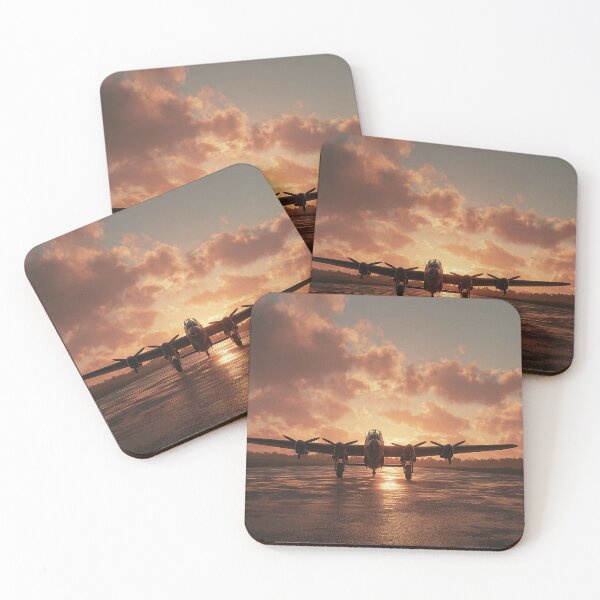Item preview, British Airfield at Dawn Under Soft Sunrise with Mist Rising designed and sold by Skyframe Aviation.