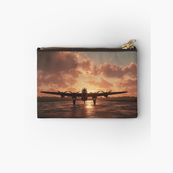 Item preview, British Airfield at Dawn Under Soft Sunrise with Mist Rising designed and sold by Skyframe Aviation.