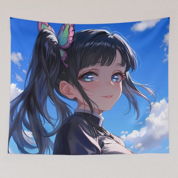 Item preview, Kanao Tsuyuri Gentle Butterfly Morning Demon Slayer Anime designed and sold by HumbertoValveno.