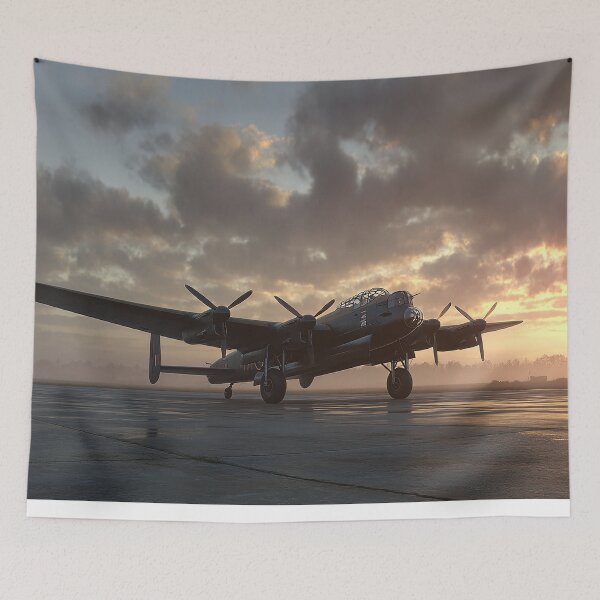 Item preview, RAF Airfield At Dawn over Open Fields designed and sold by Skyframe Aviation.