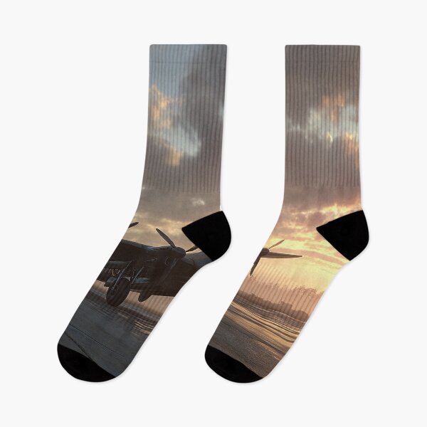 Item preview, RAF Airfield At Dawn over Open Fields designed and sold by Skyframe Aviation.