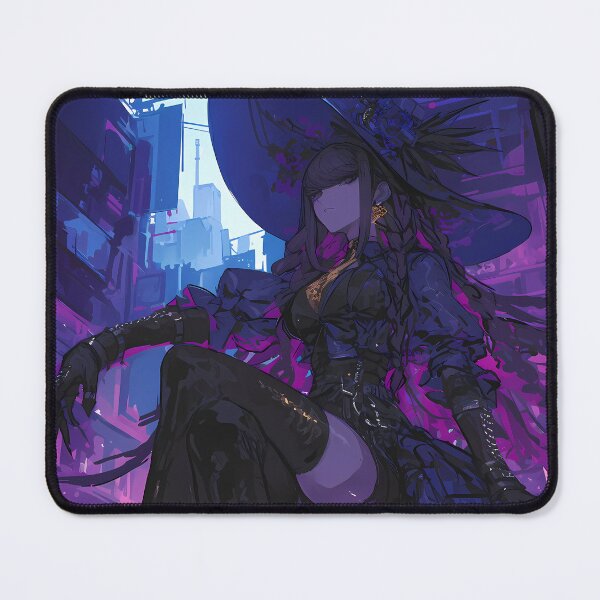 Item preview, Kyoko Kirigiri Purple Neon Danganronpa Anime Girl Dark Elegant City designed and sold by HumbertoValveno.