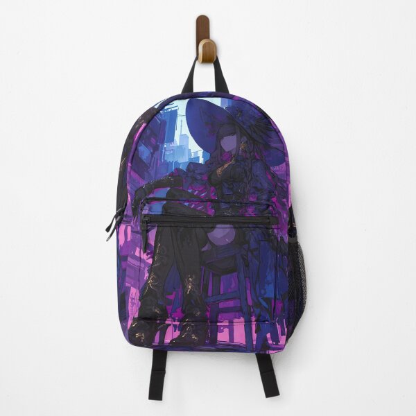 Item preview, Kyoko Kirigiri Purple Neon Danganronpa Anime Girl Dark Elegant City designed and sold by HumbertoValveno.