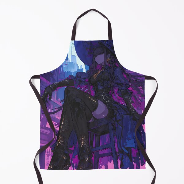 Item preview, Kyoko Kirigiri Purple Neon Danganronpa Anime Girl Dark Elegant City designed and sold by HumbertoValveno.