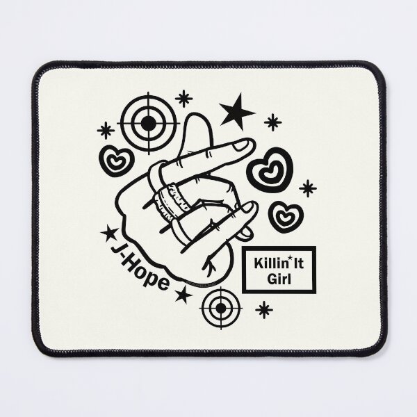 Item preview, Jhope Killin It Girl Hand Black Version designed and sold by Khotekmei.