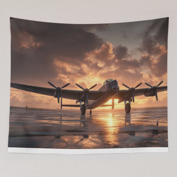 Item preview, Early Morning Airfield At Daybreak with Early Sunshine designed and sold by Skyframe Aviation.