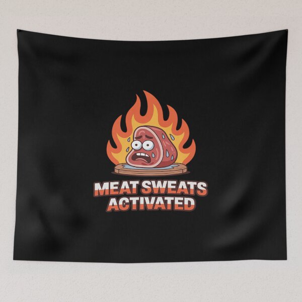 Item preview, Meat Sweats Activated BBQ for Grill Fans designed and sold by GasVille.