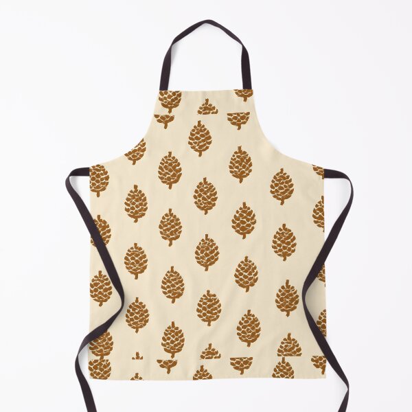 Item preview, Brown Pine Cones on Cream Christmas Background designed and sold by SassyArtistry.