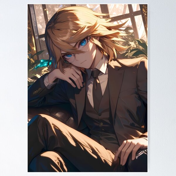 Item preview, Byakuya Togami Sophisticated Danganronpa Anime Elegant Brown Modern designed and sold by HumbertoValveno.