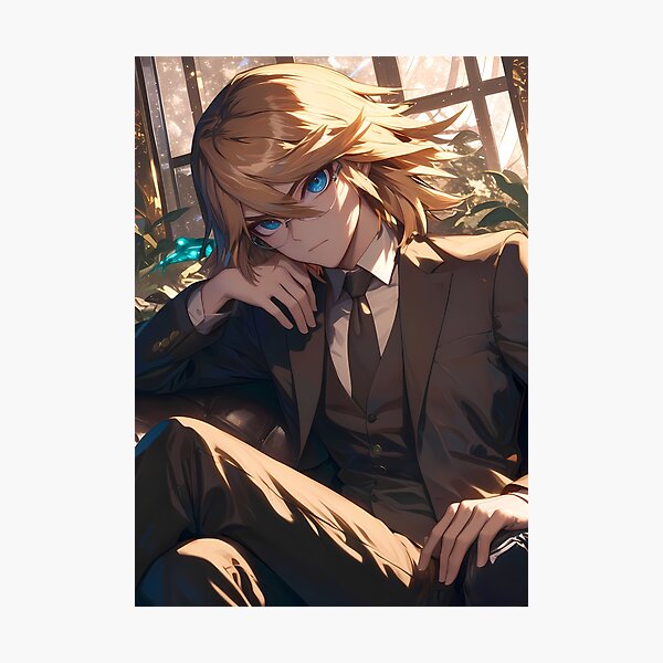 Item preview, Byakuya Togami Sophisticated Danganronpa Anime Elegant Brown Modern designed and sold by HumbertoValveno.