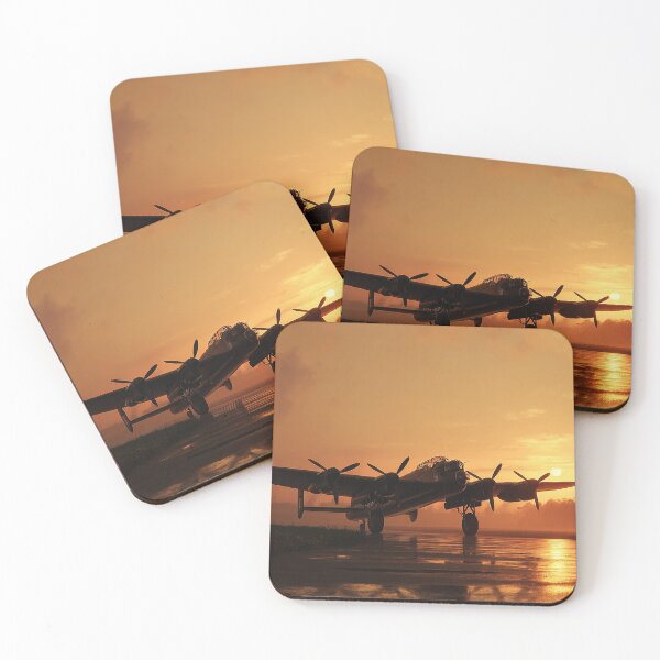 Item preview, WW2 Bomber Base In Quiet Dawn with Golden Light designed and sold by Skyframe Aviation.