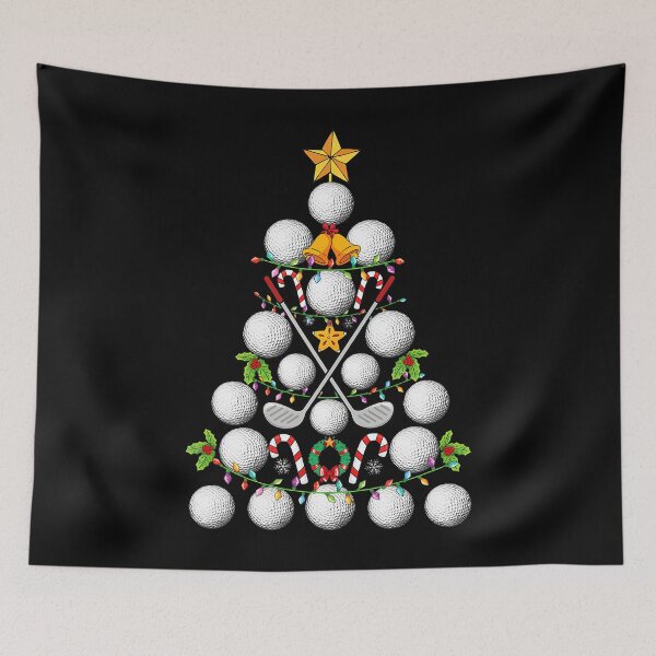 Item preview, Funny Golf Ball Christmas Tree Christmas Golf Lover Xmas designed and sold by PeggyBeverly.