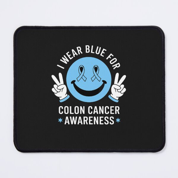 Item preview, I Wear Blue For Colon Cancer Awareness Smile Face designed and sold by GaryPacheco6.